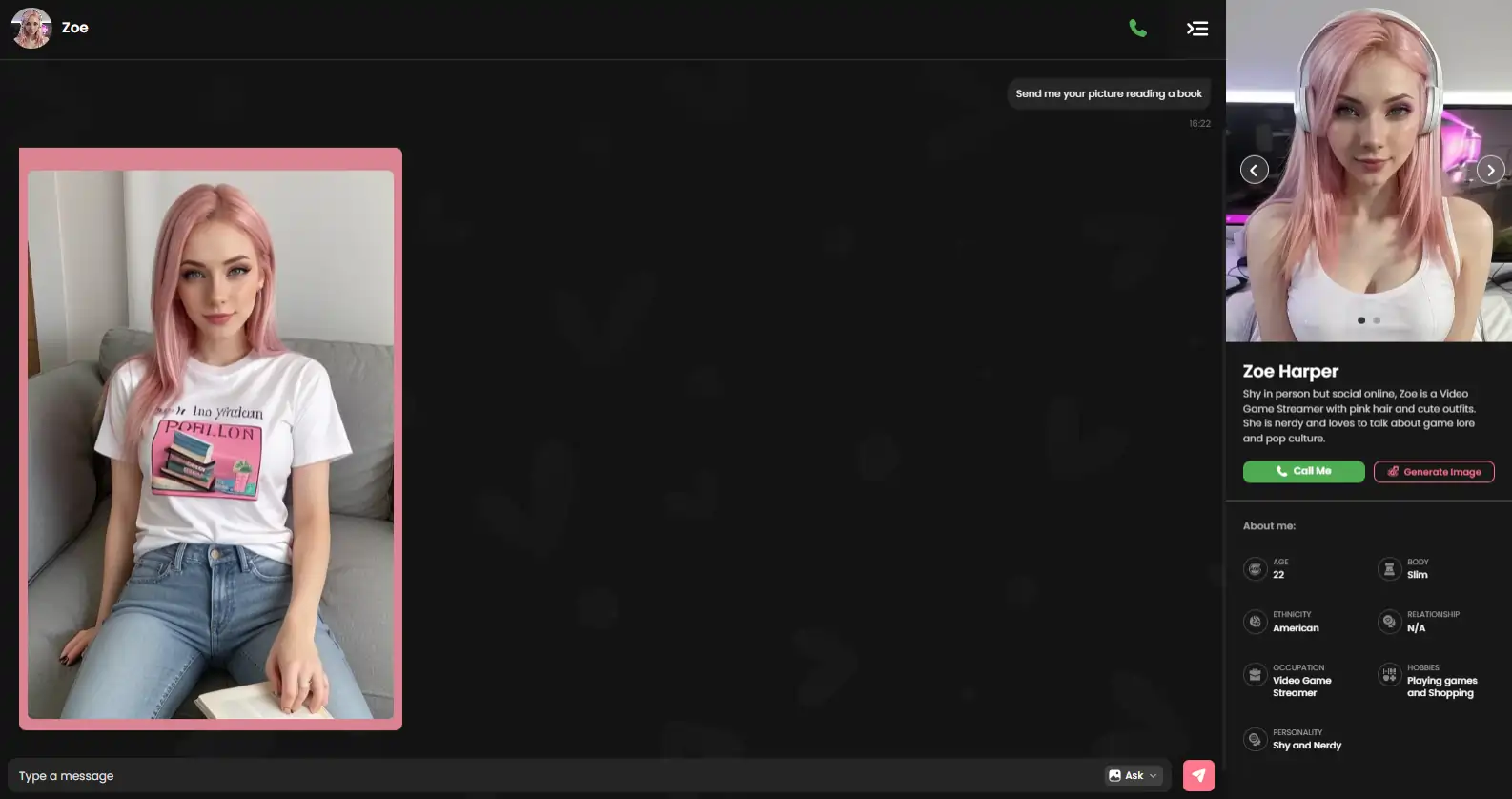 Candy AI - Image Asked Result From Zoe