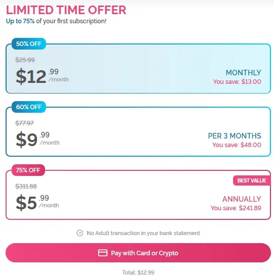 DreamGF - Pricing