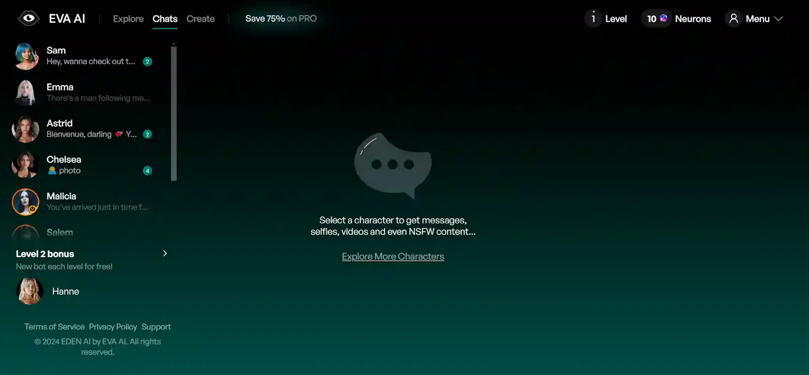 Eden AI - Chats Interface