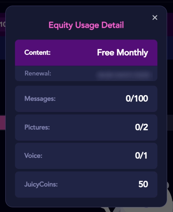 JuicyChat AI free plan features