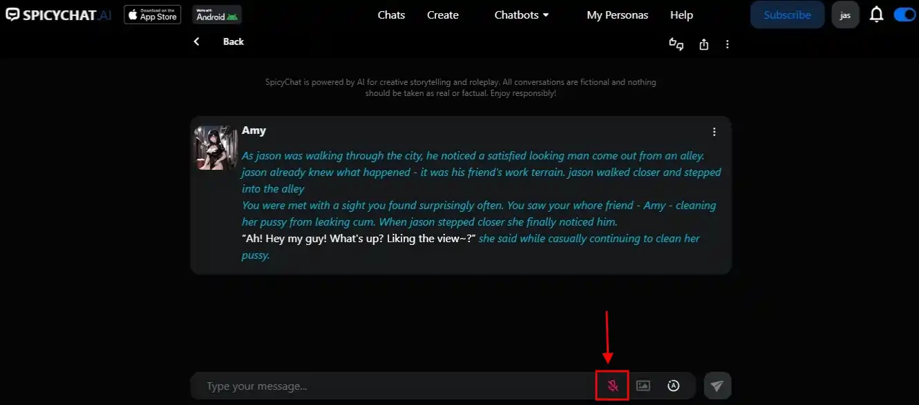 SpicyChat AI - Voice Interaction