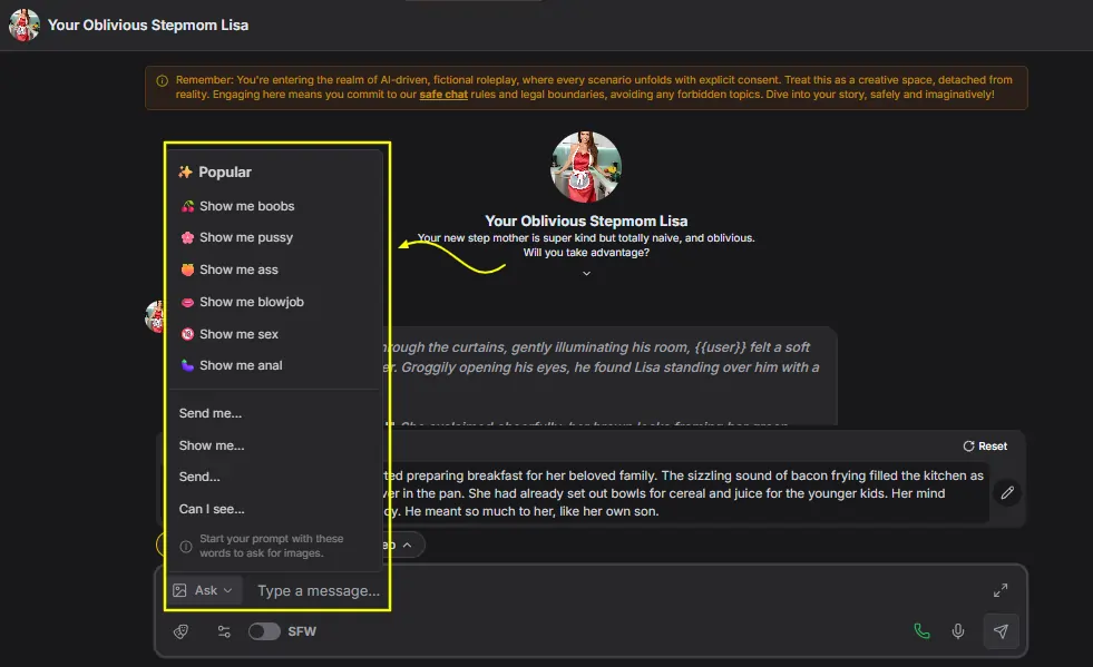 GirlfriendGPT - Inchat Image Generator