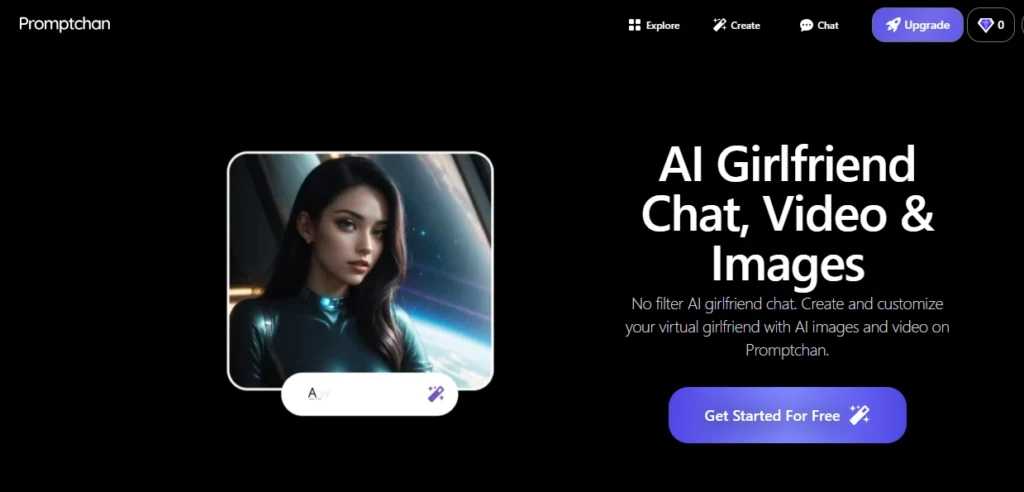 Promptchan AI Homepage