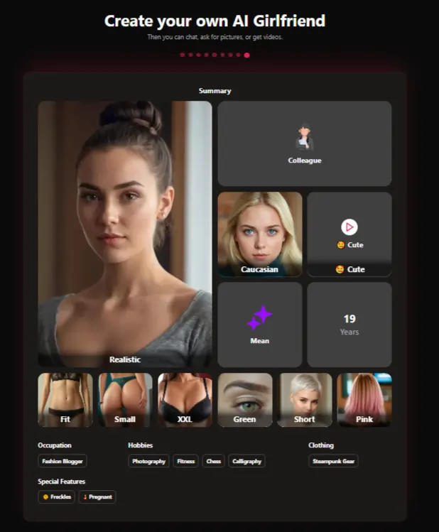 SweetDream AI Character Creation