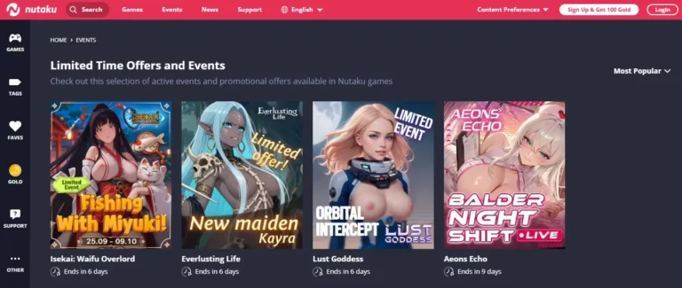 Nutaku - Events