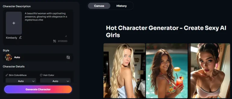 Vidqu AI Hot Character Generator