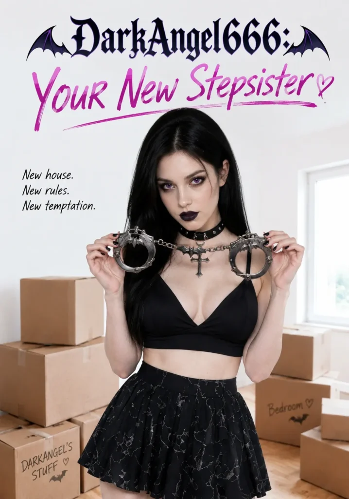 Your New Stepsister poster on Candy AI Shorts, featuring DarkAngel666