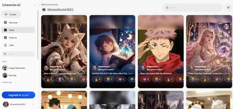 Character AI - Feed