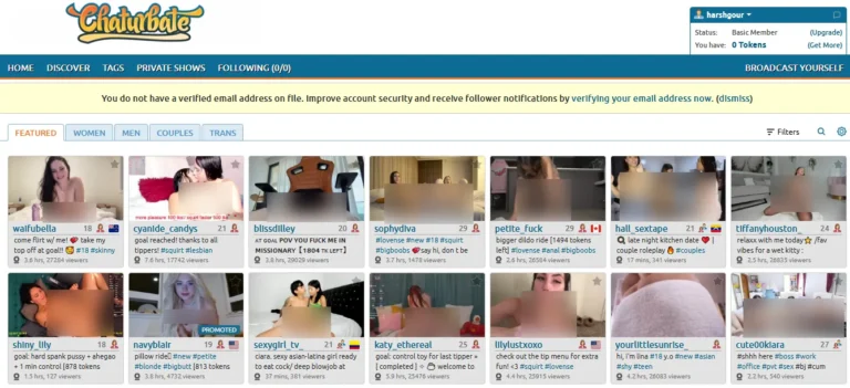 Chaturbate User Interface