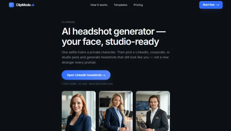 DeepMode AI (Now ClipMode AI) - AI Headshot Generator
