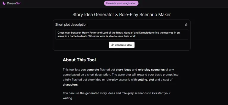 DreamGen - Story Idea Generator
