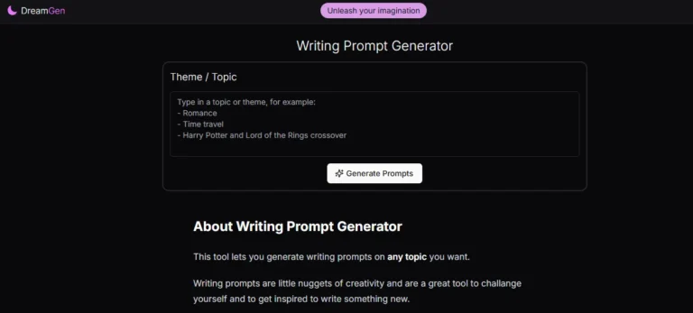 DreamGen - Writing Prompt Generator