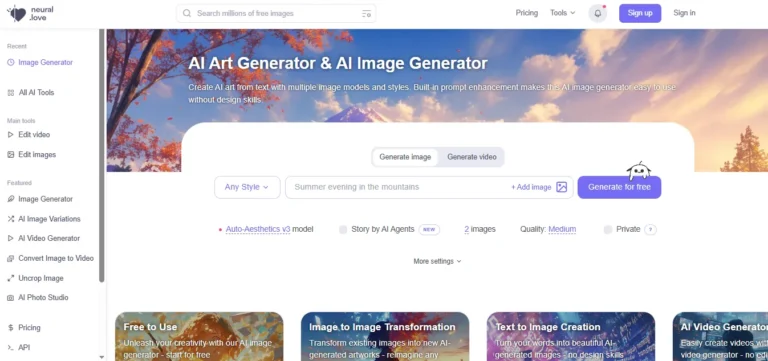 Neural.love - AI Image Generator