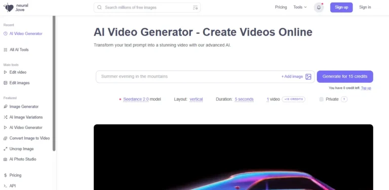 Neural.love - AI Video Generator