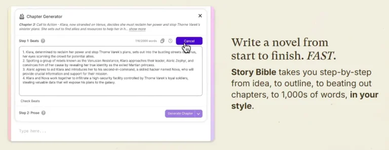 Sudowrite Story Bible
