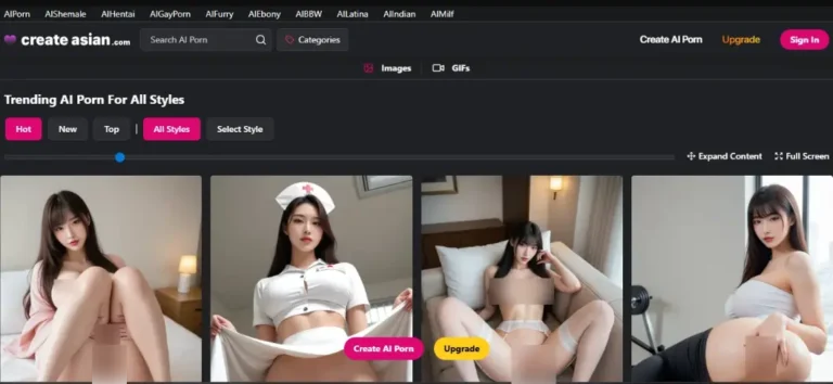 CreateAIAsian User Interface